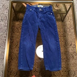 Straight Leg Cord Trousers -Blue Mini Boden Corduroy Pants